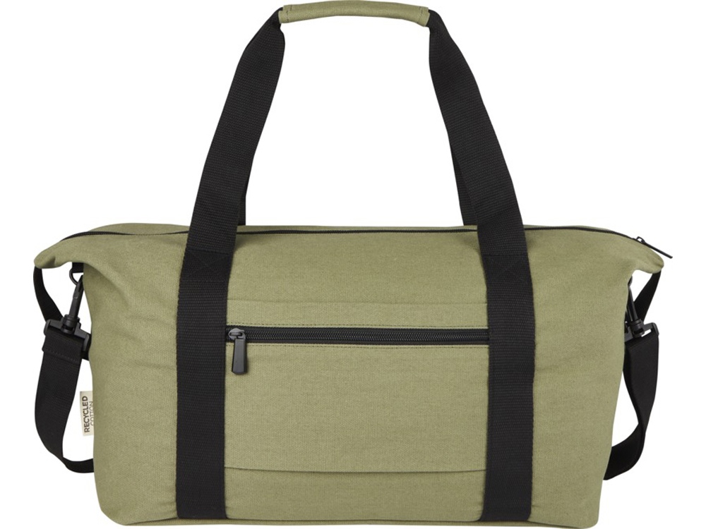 Спортивная сумка Joey из брезента, переработанного по стандарту GRS, объемом 25 л, оливковый — изображение 3