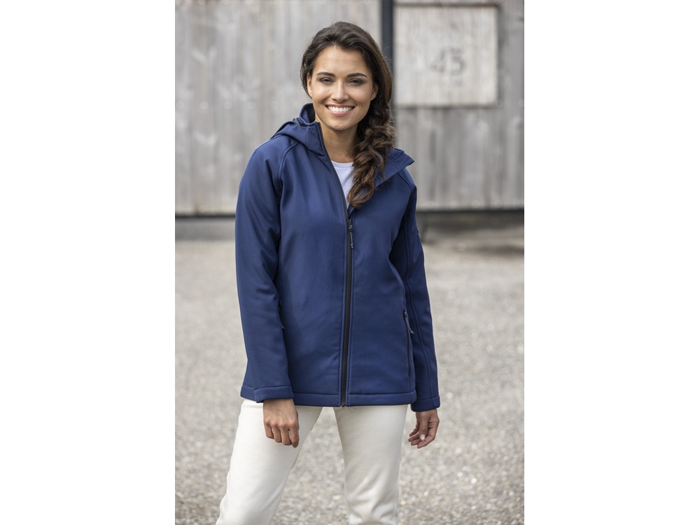 Notus женская утепленная куртка из софтшелла - Storm grey — изображение 4