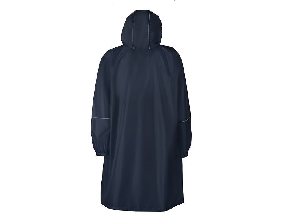 Дождевик - пончо Galaxy со светоотражающими элементами, темно-синий — изображение 4