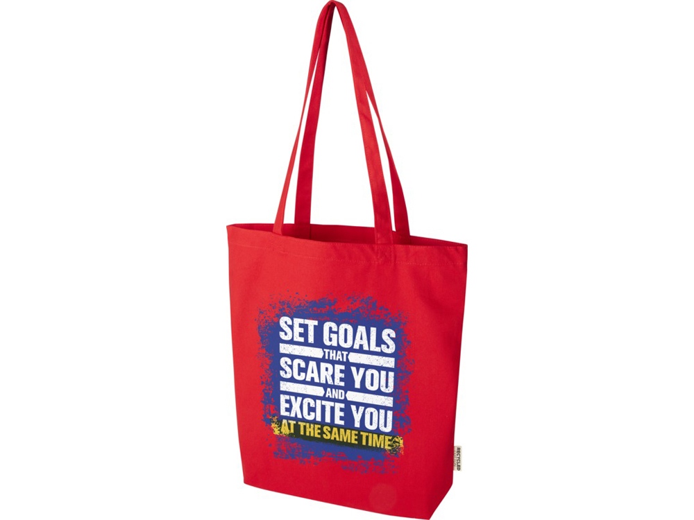 Florida эко-сумка плотностью 270 г/м² - Красный — изображение 6