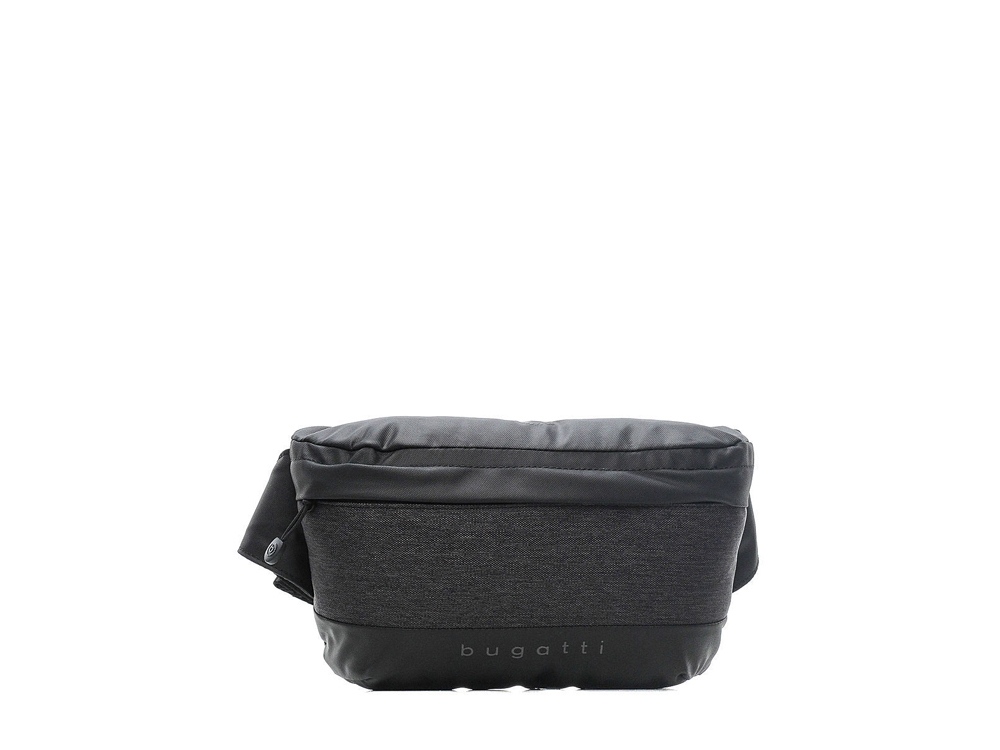Сумка на пояс BUGATTI Universum, графитовая, полиэстер меланж/тарпаулин, 27х5х15 см, 1 л — изображение 2