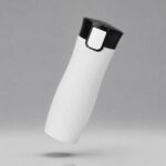 Вакуумная термокружка с кнопкой Streamline, Waterline, soft-touch, белый (P)