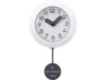 Настенные часы с маятником Pendulum, белый (уф печать)