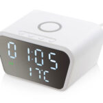 Настольные часы с функцией беспроводной зарядки Wake, 10 Вт (Р)