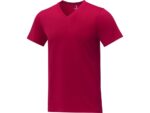 Somoto Мужская футболка с коротким рукавом и V-образным вырезом , красный