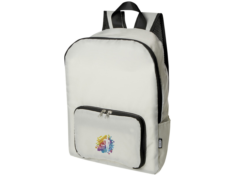 Складной рюкзак EcoFold объемом 15 л из переработанного ПЭТ-пластика - Sandstone — изображение 4