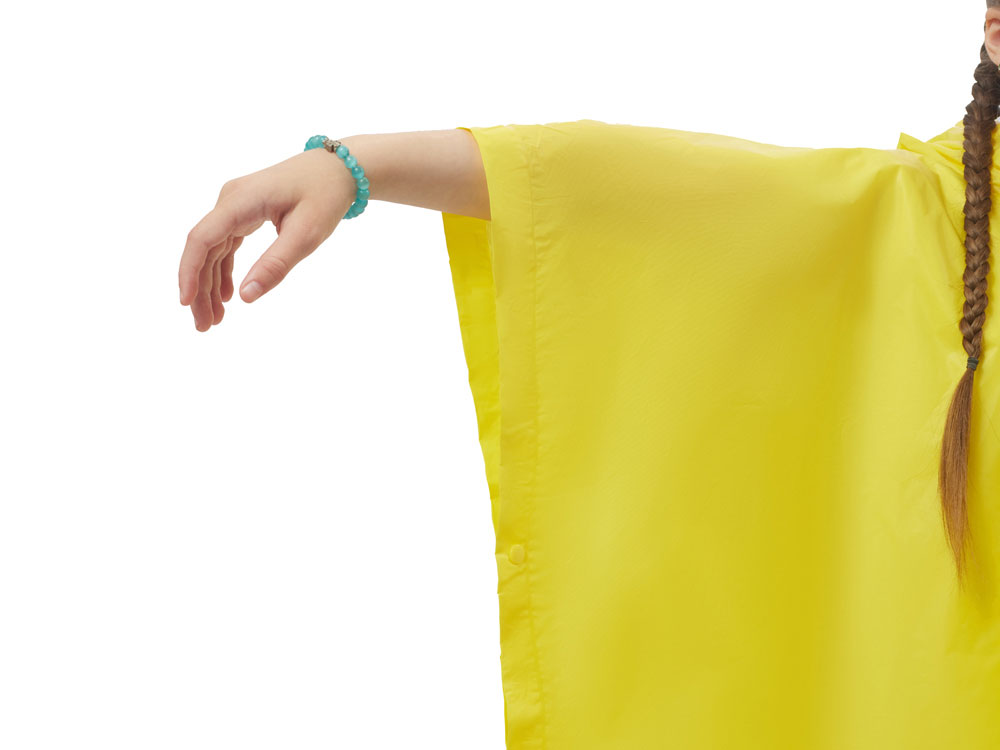 Пончо Hawaii c чехлом детский, желтый — изображение 5