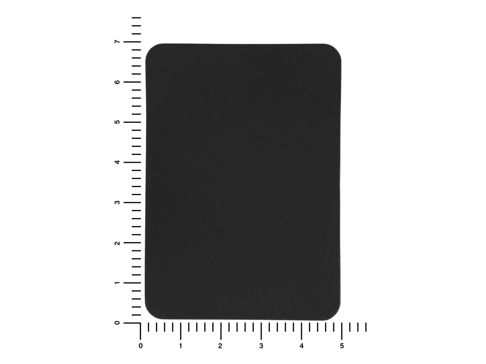 ПАТЧ ПРЯМОУГОЛНЫЙ nubuk (чёрный) 5,0 х 7,0 см — изображение 3