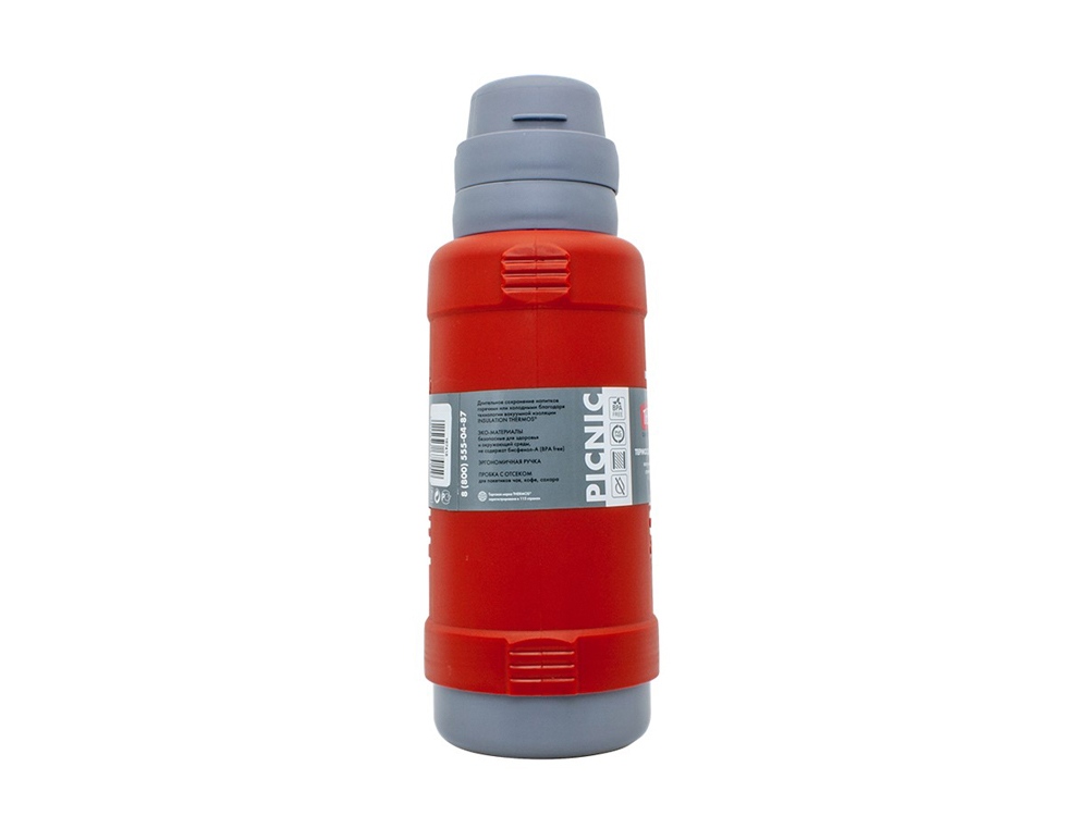 Термос со стеклянной колбой тм THERMOS PICNIC 40 Series Red 1,0L — изображение 6