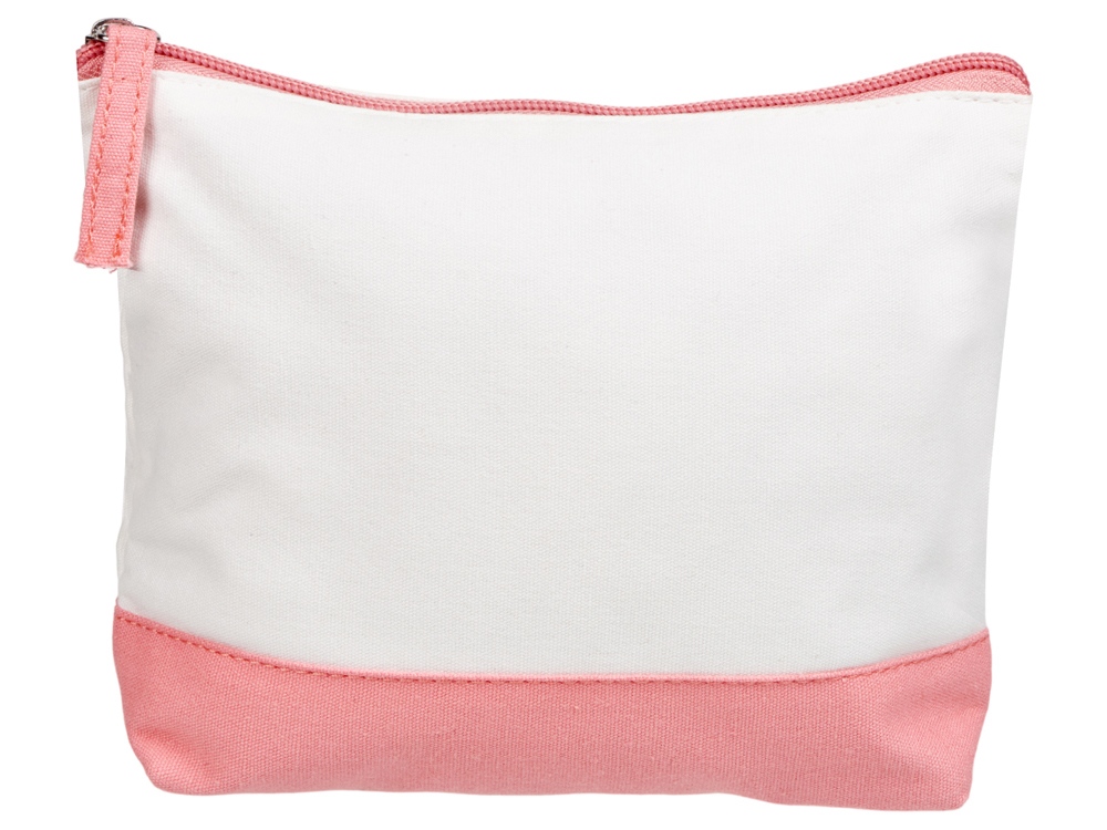 Косметичка хлопковая Cotton, белый/пыльно-розовый — изображение 3