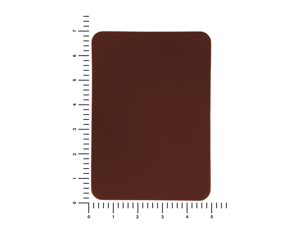 ПАТЧ ПРЯМОУГОЛНЫЙ nubuk (коричневый ) 5,0 х 7,0 см — изображение 3