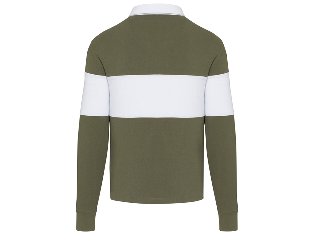 Clyde толстовка-поло унисекс для регби - Зеленый / Белый — изображение 3