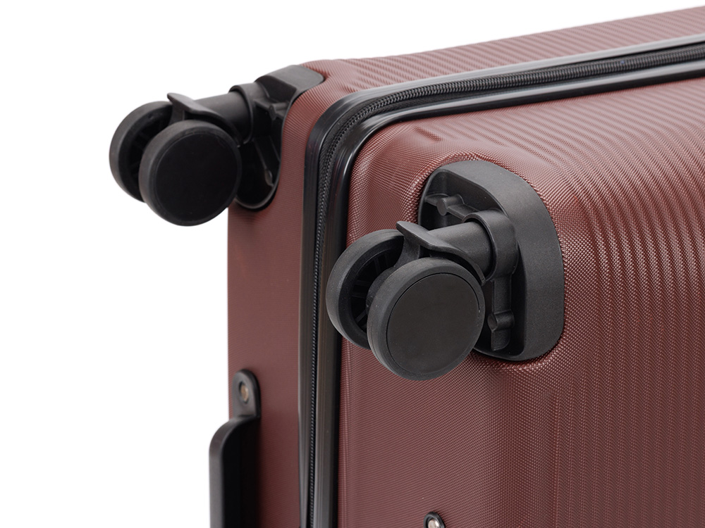 Чемодан TORBER Onego, бордовый, ABS-пластик, 69,5 х 46 х 26 см, 69 л — изображение 11