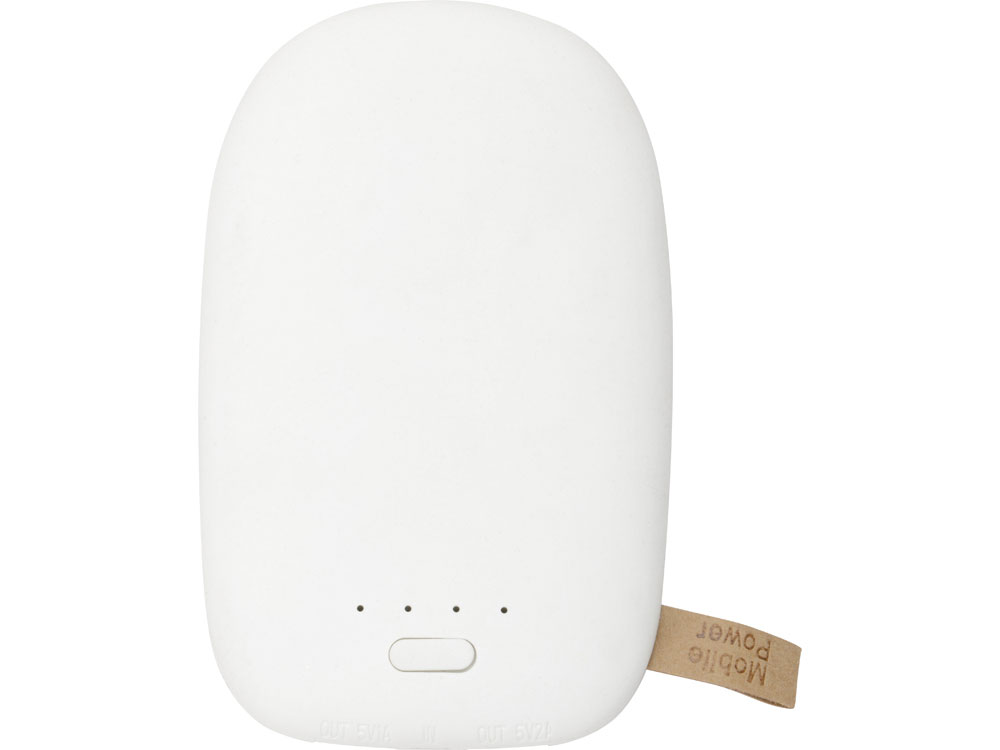 Внешний аккумулятор в форме камня Stone, 10400 mAh, белый — изображение 3