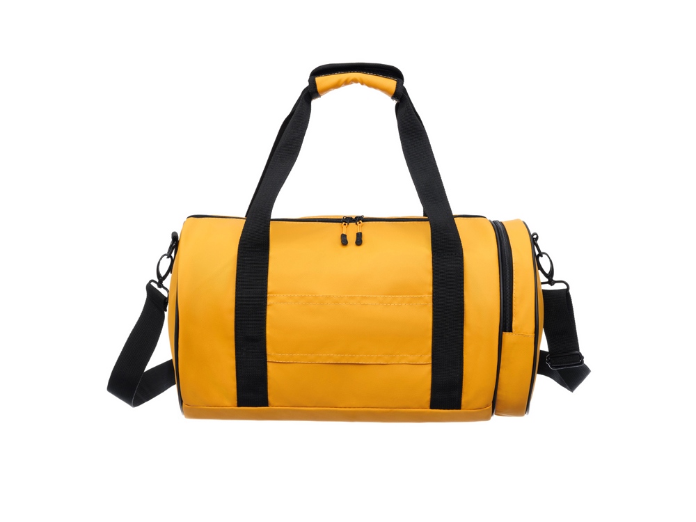 Сумка спортивная TORBER MOBI, желтая, полиэстер 900D с PU покрытием, 45 х 25 х 25 см — изображение 6