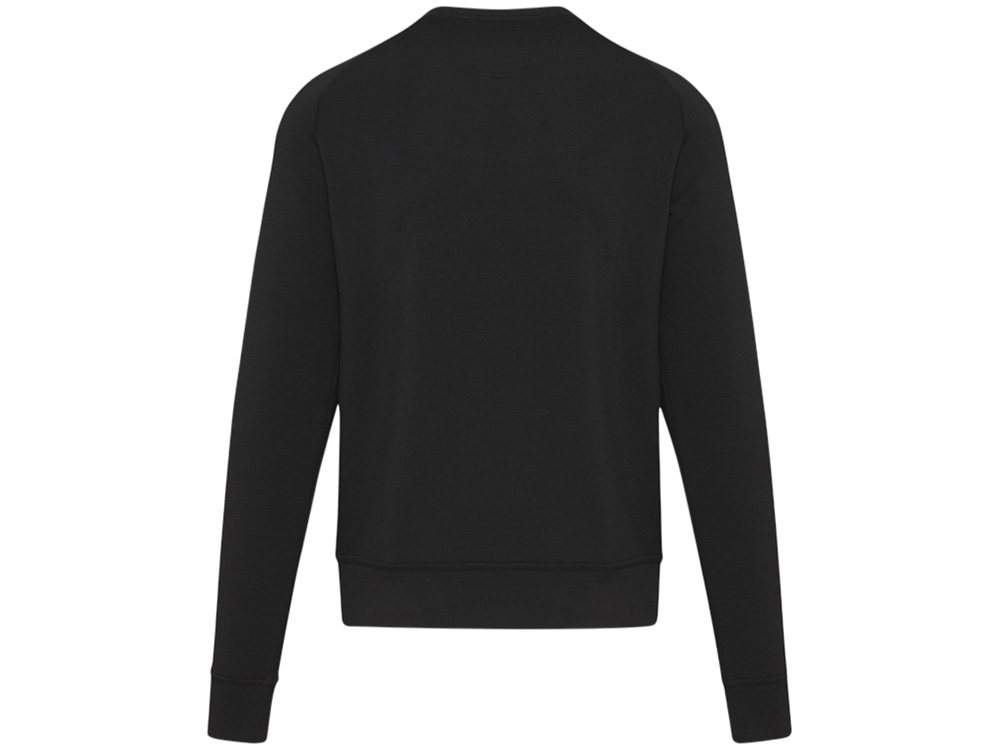 Yukon унисекс интерлок спортивный свитер с круглым вырезом - Сплошной черный — изображение 3
