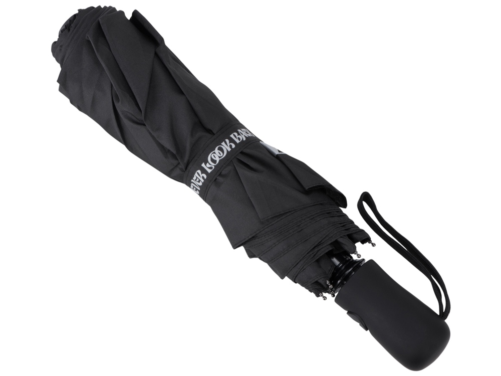 Зонт-полуавтомат складной Marvy с проявляющимся рисунком, черный (термотрансфер) — изображение 3