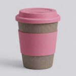 Стакан с силиконовой крышкой Cafe, dust pink