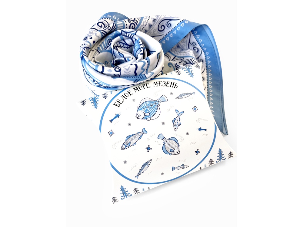 Платок Белое море. Мезень — изображение 6