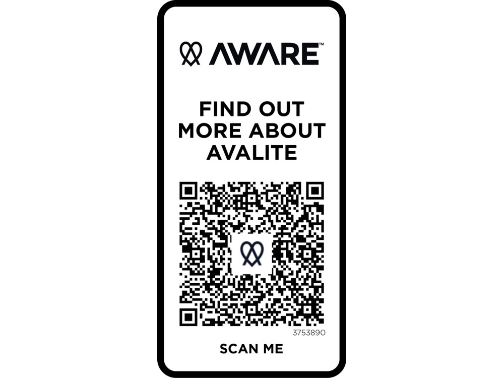 Avalite футболка унисекс Aware™ из переработанных материалов с коротким рукавом - Черный — изображение 5