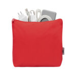 Органайзер для электроники и проводов Amalia из полиэстера 300D с подкладкой, красный