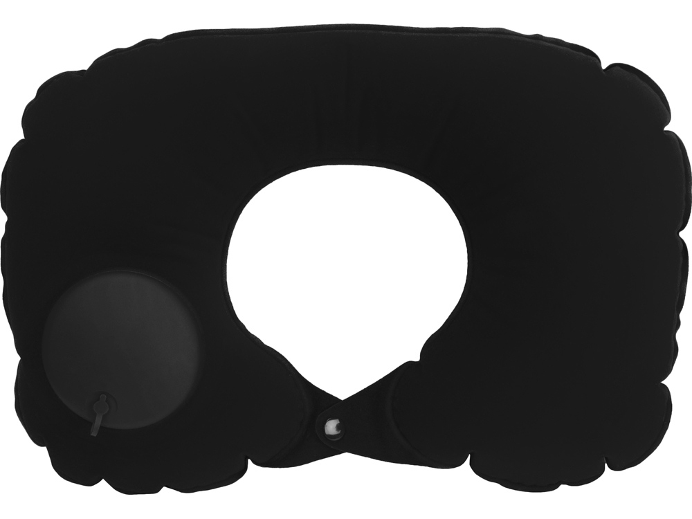 Подушка под шею с помпой Push, черный — изображение 5