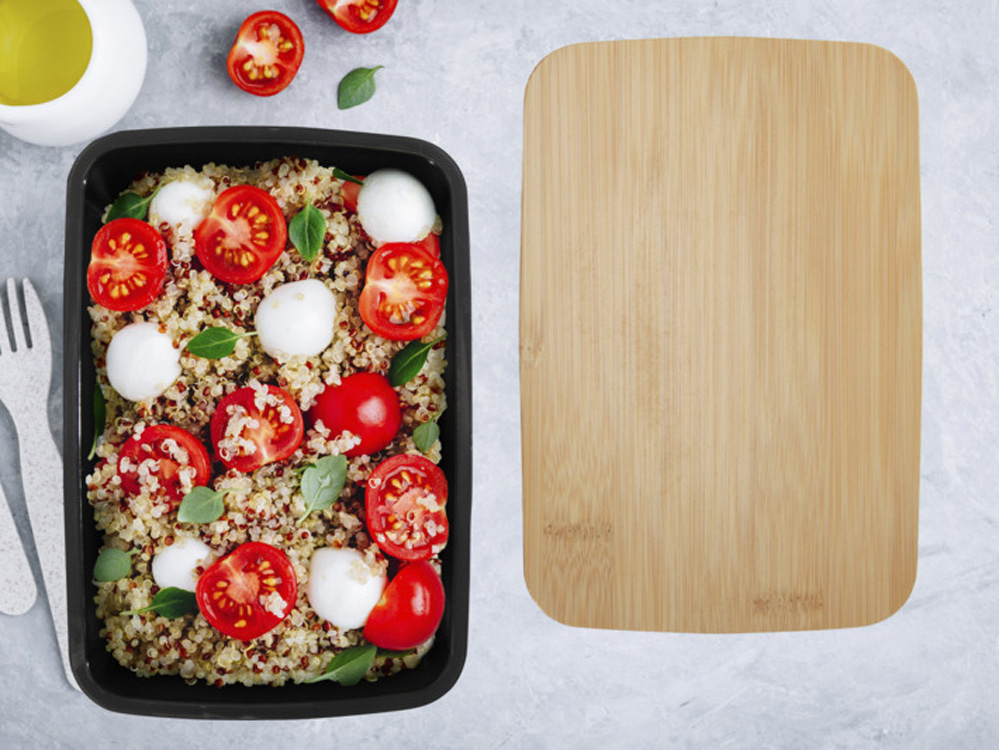 Mangi Ланч-бокс 750 мл - сплошной черный — изображение 5