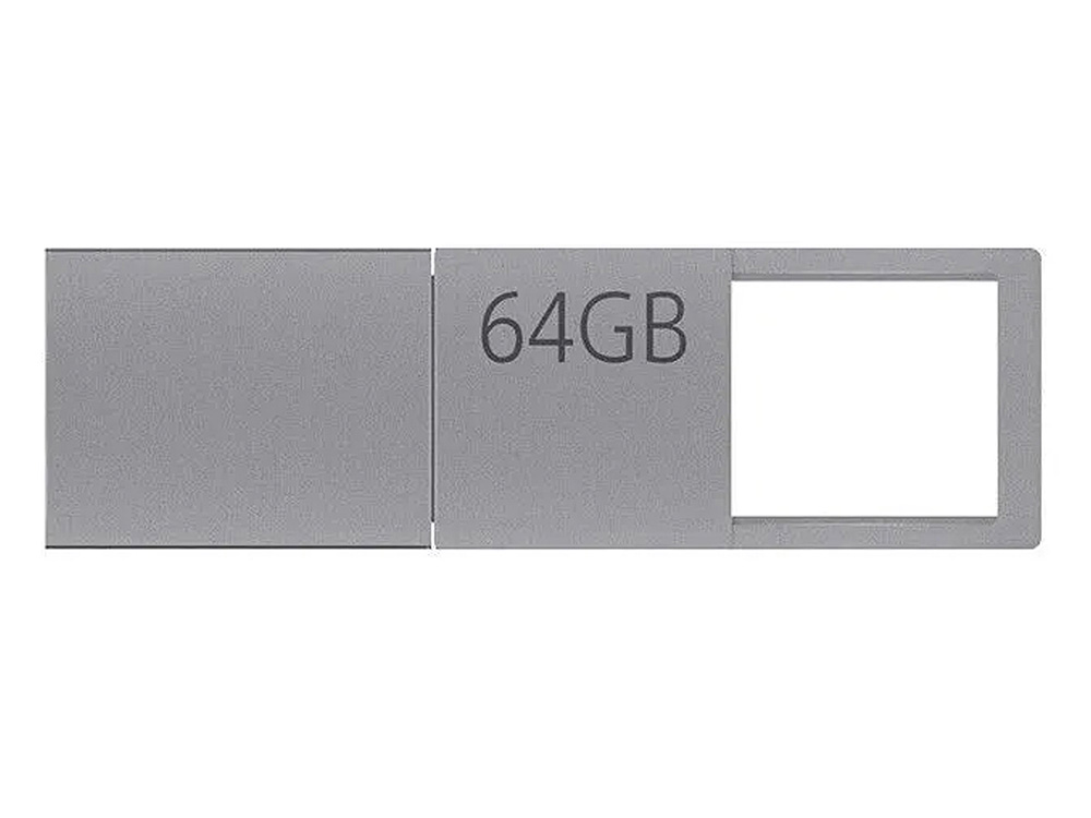 USB 3.0-флешка на 64 Гб с разъемами USB-A и Type-C, серебристый — изображение 6
