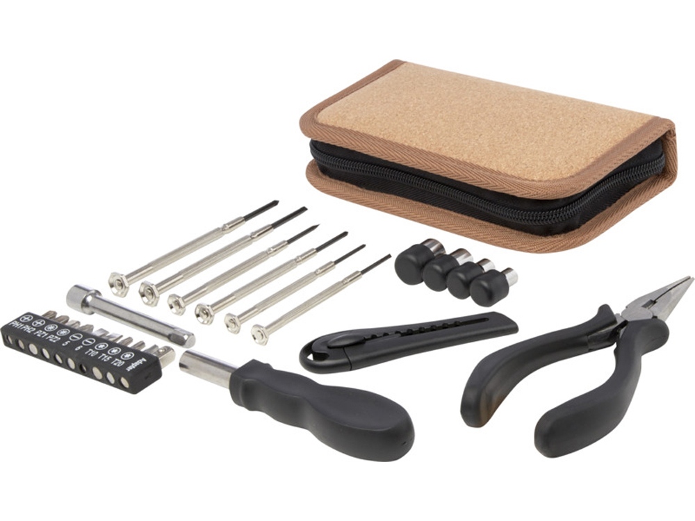 Набор инструментов Spike из переработанной пластмассы, 24 предмета - Натуральный — изображение 3