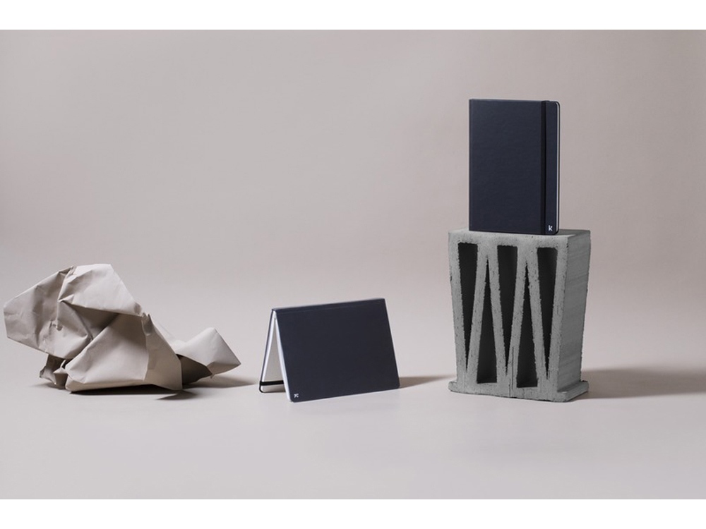 Блокнот в твердом переплете Karst формата A5, черный — изображение 5