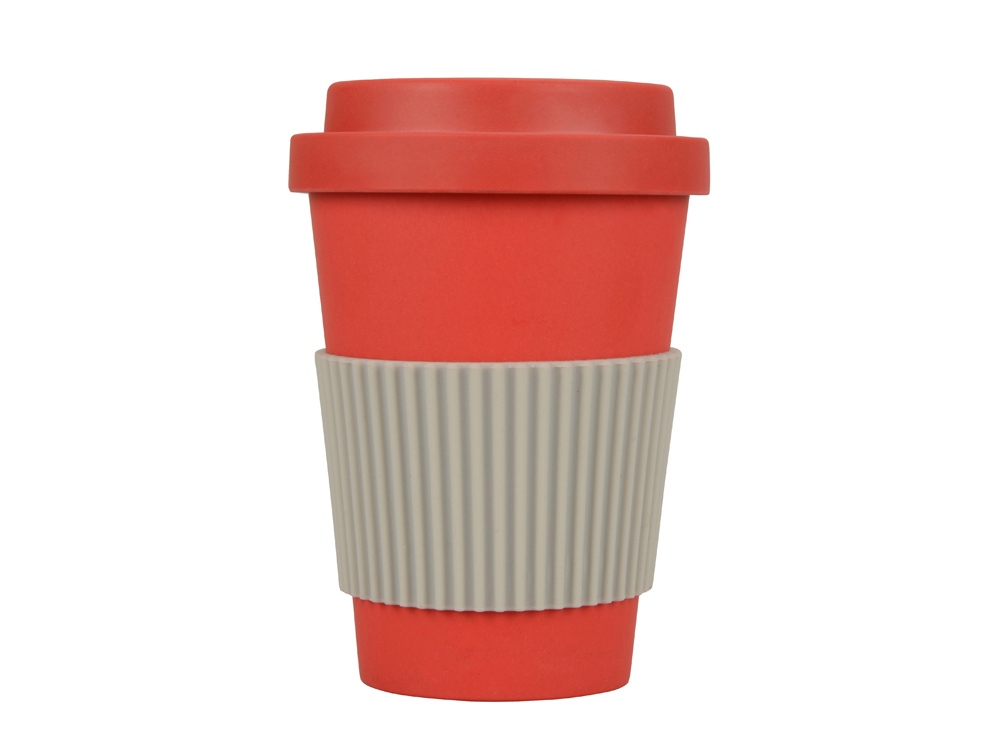 Термокружка Muffin из натуральных волокон, красный — изображение 2