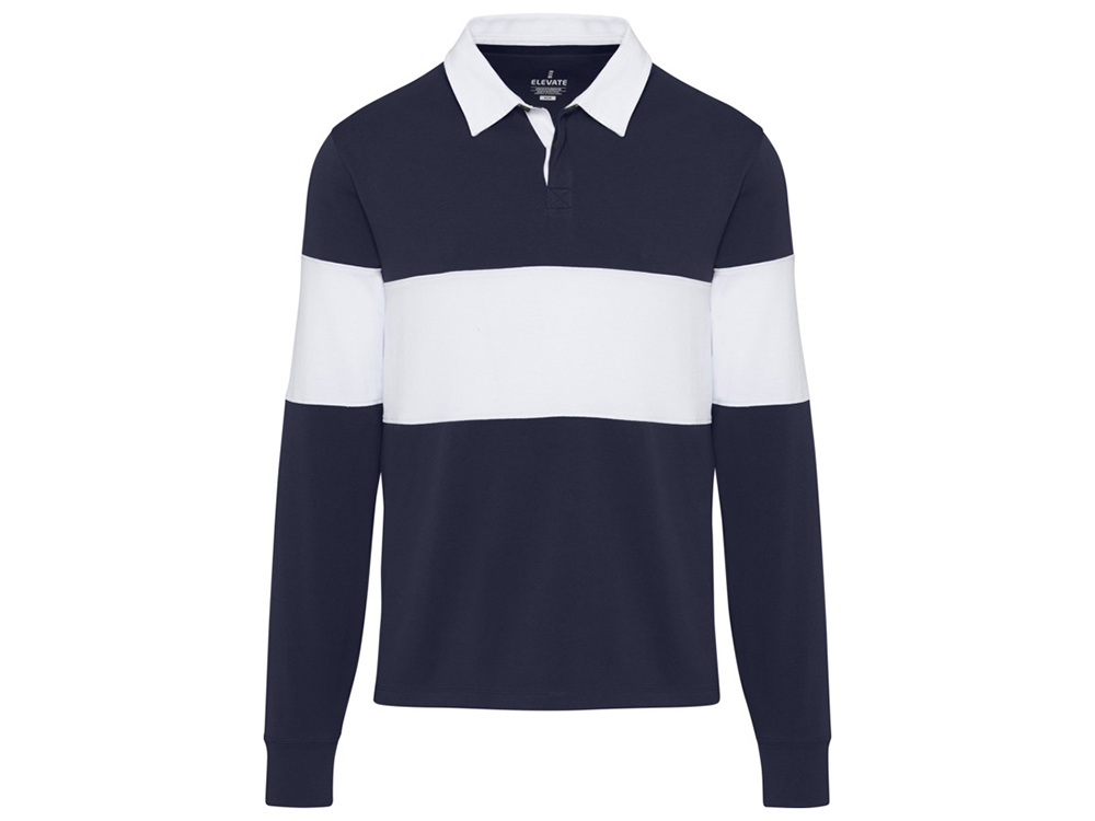 Clyde толстовка-поло унисекс для регби - Темно - синий / Белый — изображение 2