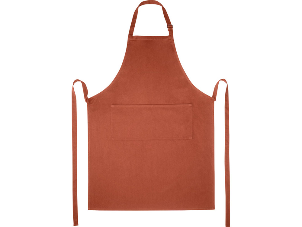 Фартук Andrea плотностью 240 г/м² с регулируемой завязкой на шее - Brick — изображение 2