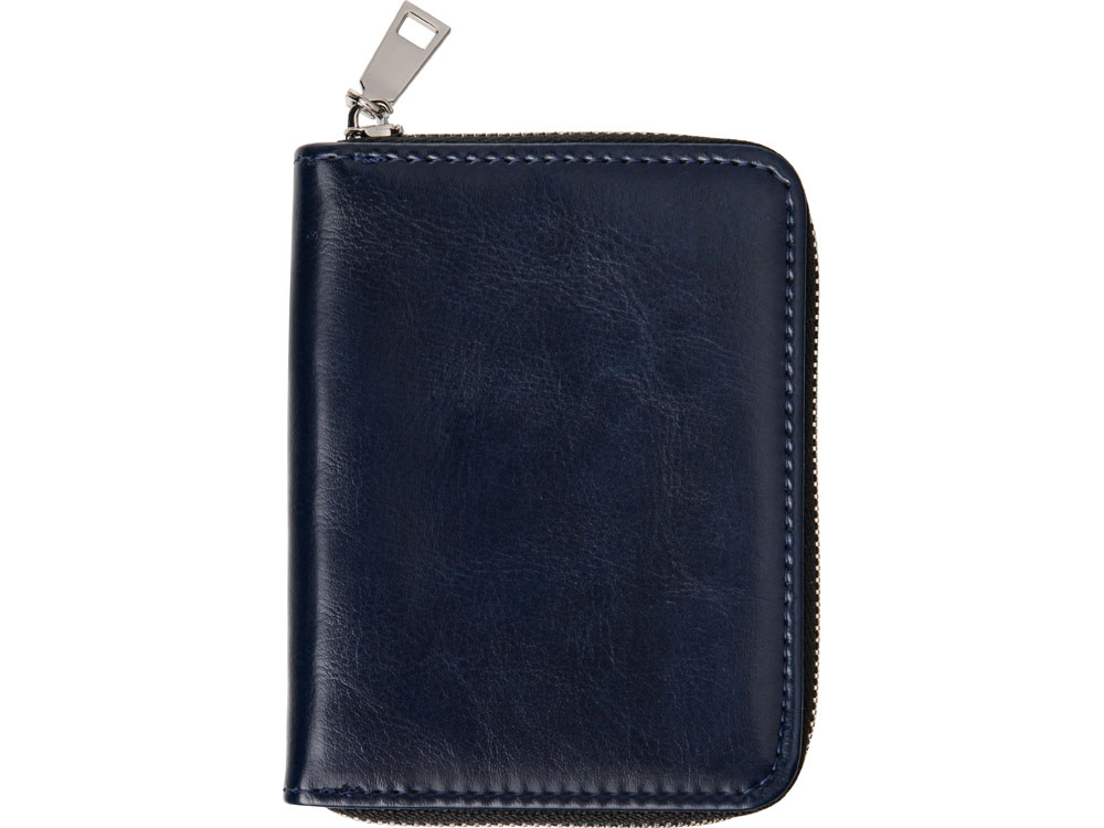Картхолдер на молнии для 8 пластиковых карт с RFID защитой Fabrizio, синий — изображение 2