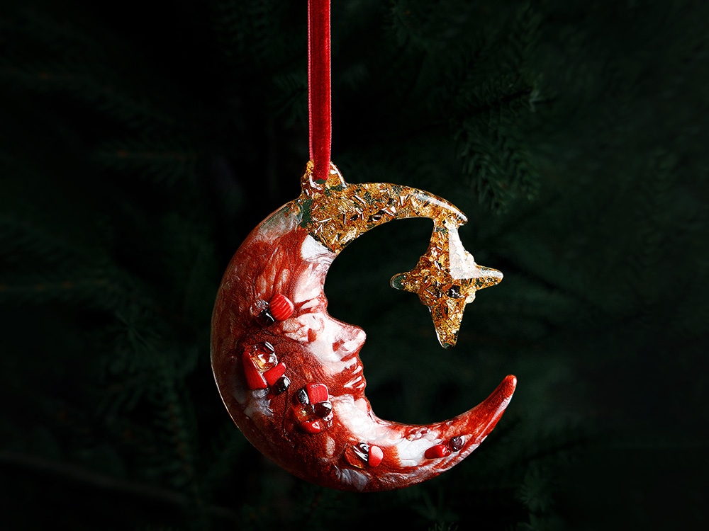 Елочные игрушки (Полумесяц) Гранат — изображение 5