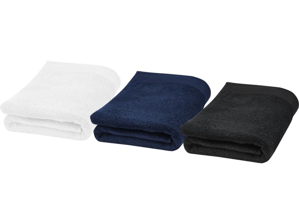 Полотенце для ванны Ellie из хлопка плотностью 550 г/м2 и размером 70x140 см, белый — изображение 4