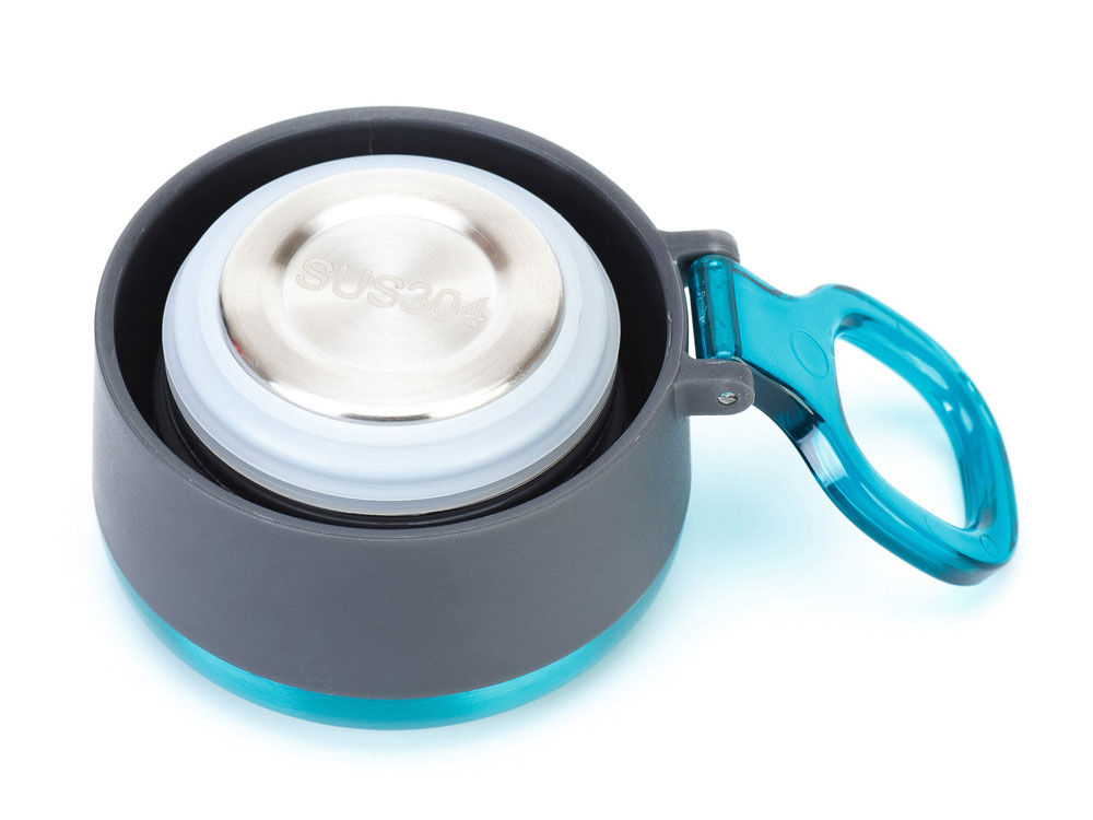 Термокружка Stinger, 0,42 л, сталь/пластик, изумрудный глянцевый, 7,5 х 6,9 х 22,2 см — изображение 3