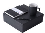 Подарочный набор с блокнотом С3, металлической ручкой и кружкой, черный