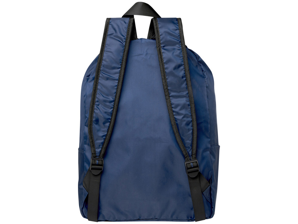 Складной рюкзак EcoFold объемом 15 л из переработанного ПЭТ-пластика - Темно - синий — изображение 3