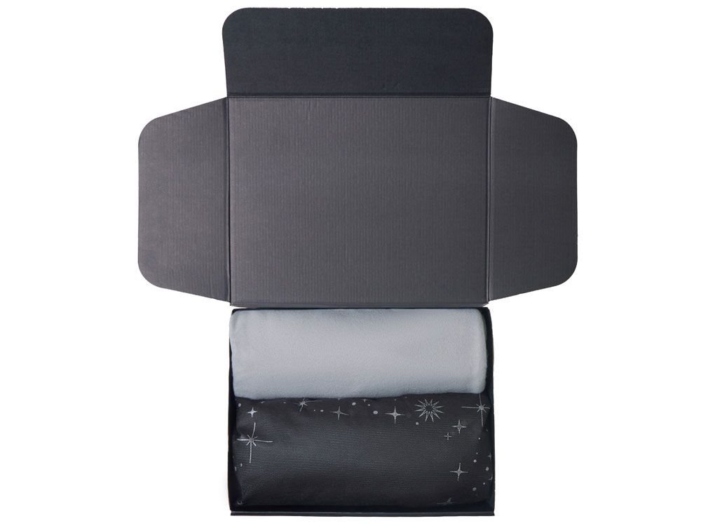 Подарочный набор с пледом, свечой и диффузором, серый — изображение 3