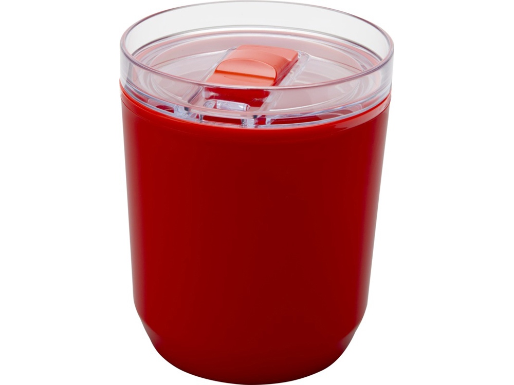 Hudson кружка из переработанного пластика с двойными стенками объемом 180 мл, красный — изображение 5