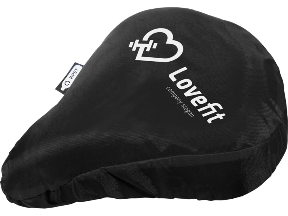 Водонепроницаемый чехол для велосипедного седла из переработанного ПЭТ Jesse, черный — изображение 3