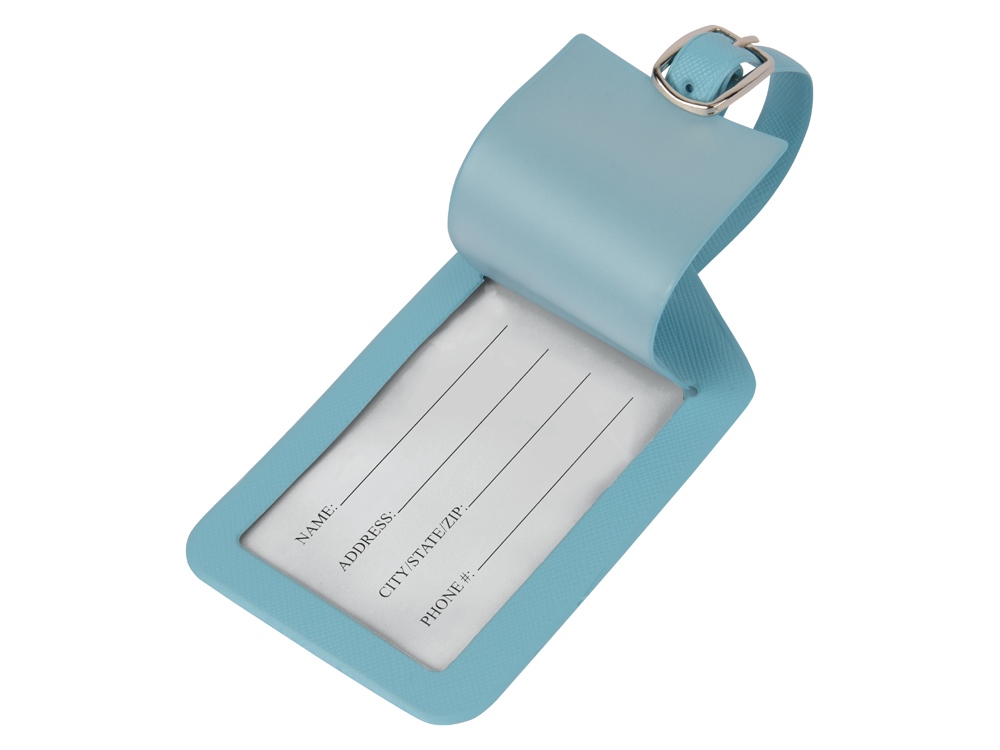 Багажная бирка Weekend из ПВХ, голубой — изображение 2