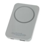 Магнитный беспроводной внешний аккумулятор MagnetIQ, 5000 mah, 10 W, серый Cool gray 7C