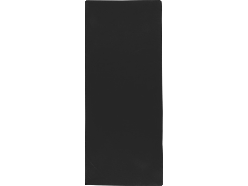 Lucas спортивное полотенце из переработанного полиэстера 30х80 см - сплошной черный — изображение 2