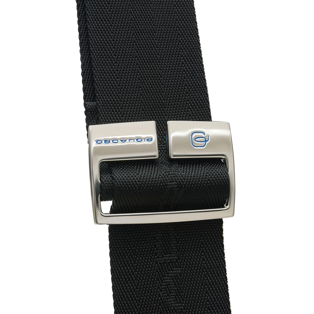 Сумка с отделением для ноутбука Piquadro Blue Square, черная — изображение 10