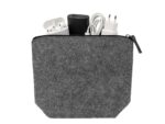 Органайзер для электроники и проводов Felt из RPET-фетра, серый