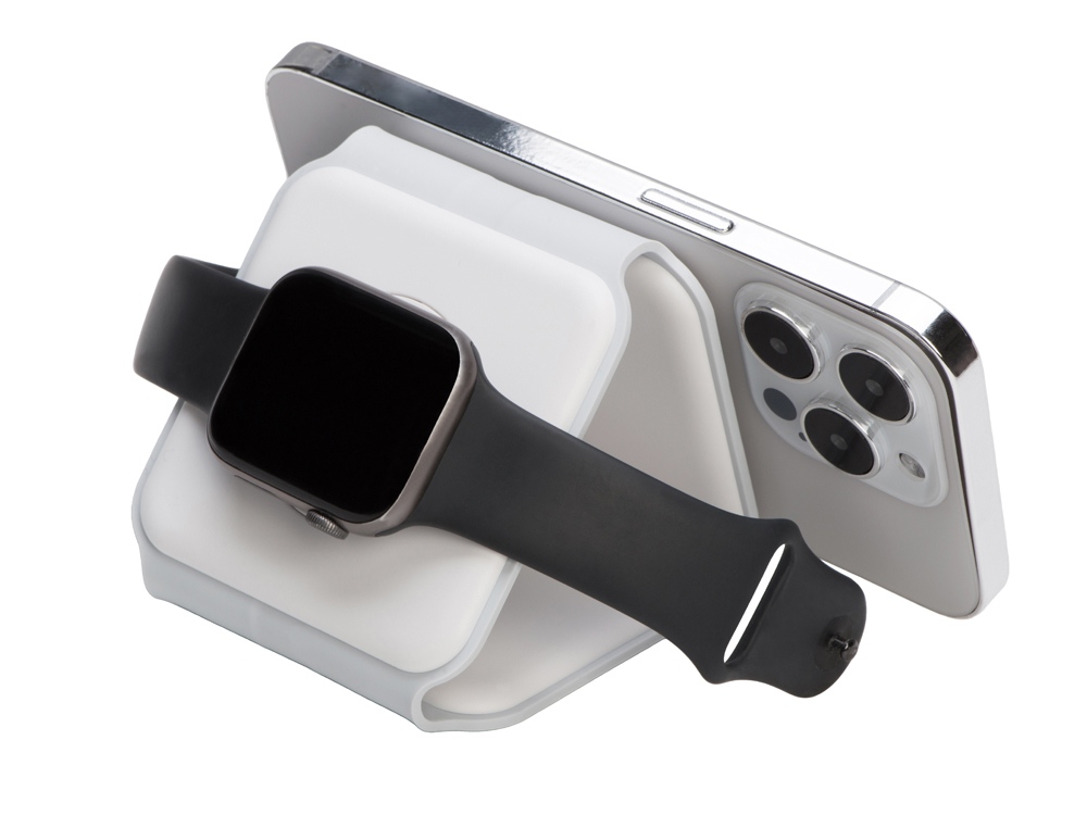 Беспроводное зарядное устройство 3-в-1 Road, 15 Вт, белый — изображение 7