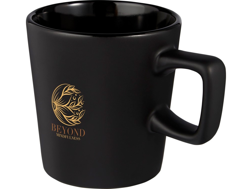 Керамическая кружка Ross объемом 280 мл, черный матовый — изображение 4