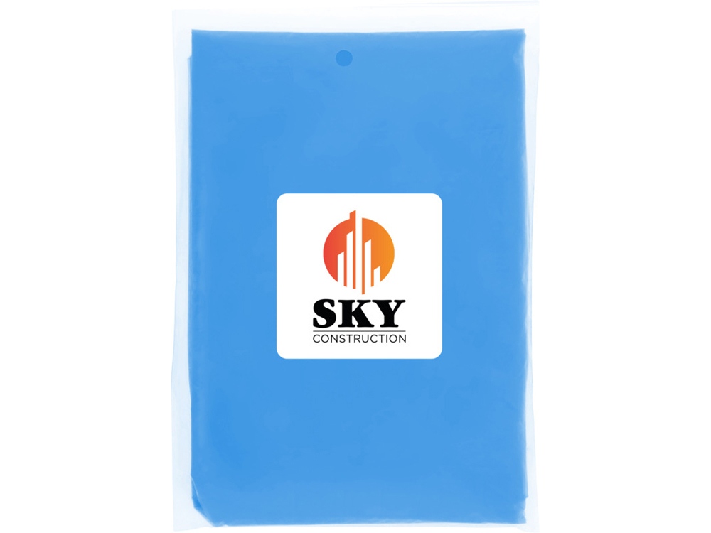 Одноразовый дождевик Mayan с чехлом для хранения из материалов, переработанных по стандарту GRS - Ярко-синий — изображение 5